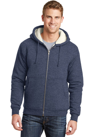 Men's CornerStone® Heavyweight Sherpa-Lined Hooded Fleece Jacket